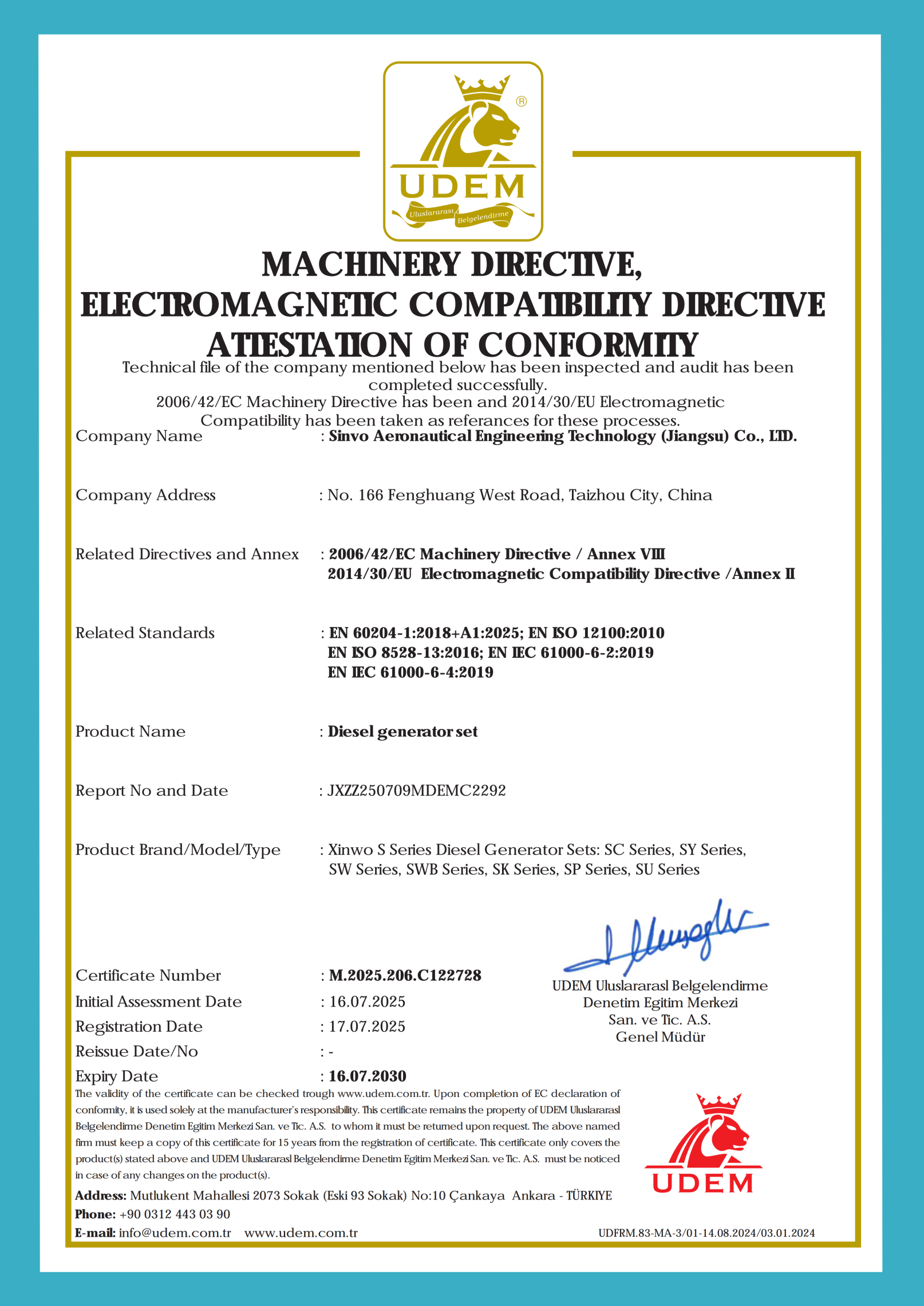 EU CE Certification