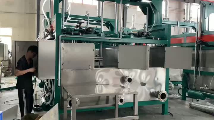 Depuração de máquina formadora de estação dupla de cilindro duplo e máquina formadora e modeladora automática