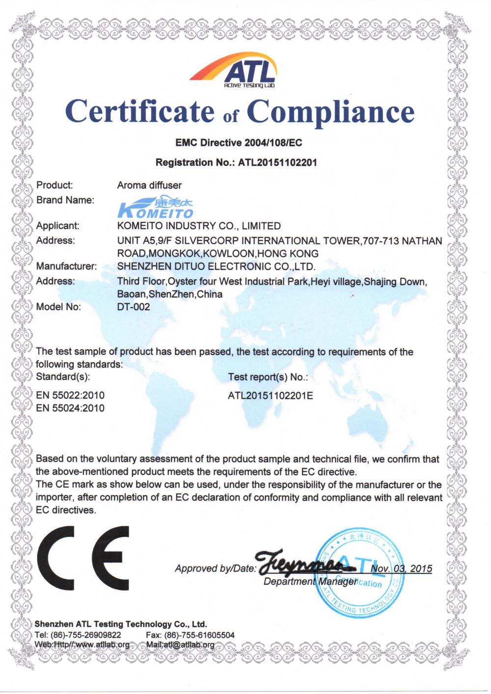 Certificate of Compliance