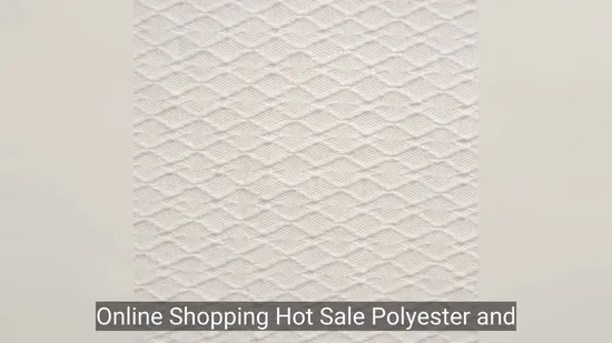 ช้อปปิ้งออนไลน์ขายร้อนผ้าโพลีเอสเตอร์และผ้าสแปนเด็กซ์ Jacquard สำหรับเสื้อผ้า1