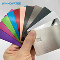 Stainless Steel Engraved 2-Sided Custom Debit Cards - 100pcs Blank1