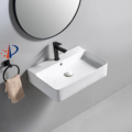 Wall Hung Rectangle Ceramic Bathroom Sink Lavamanos1