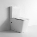 Australian Standard Two Piece Ceramic Rimless Toilet1