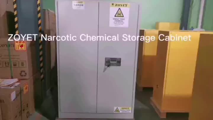 Narcotic chemical storage cabinet