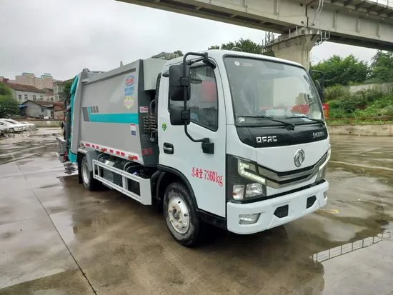 Kawalan Pintar Dongfeng 4X2 7cbm Kenderaan Tolak Pemadatan Pintar1