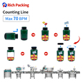 16 Lane Vitamin Pill Bottle Capping Machine Tablet Filling And Labeling Machine Line1