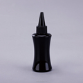 Custom 100ml Black Plastic Squeeze Bottle for Sauce and Honey1
