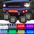4x4 SUV Offroad Truck Flush Mount 24w LED Driving Light Pods RGB Chasing Work Light1