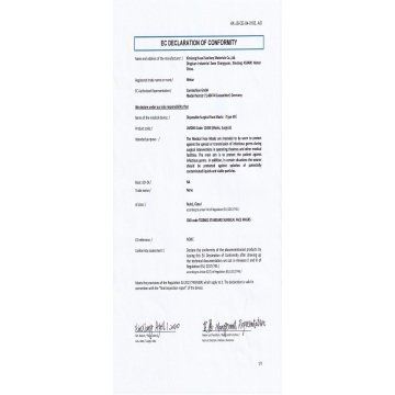 EC DECLARA OF CONFORMITY