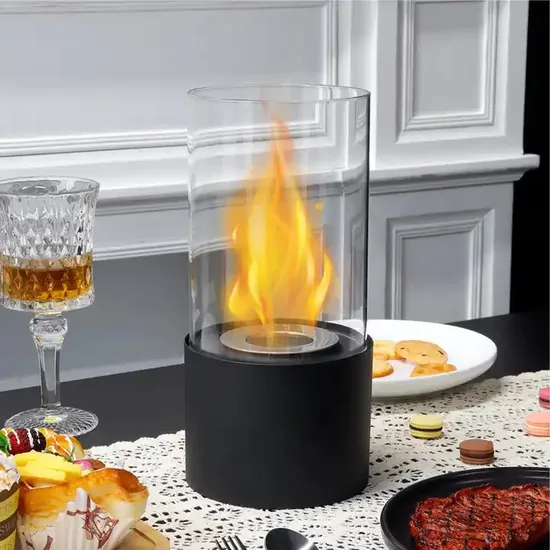 Mini chimenea de alcohol portátil para ambiente comedor al aire libre1