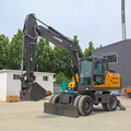10-13 Ton Wheel Excavator with Enclosed Cab and Air Conditioner1