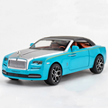 1:24 Scale Diecast Rolls Royce Dawn Convertible Pull-Back Toy Car with Sound and Light - Model Decoration Collection1