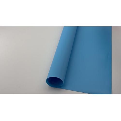 Película de PVC azul flexible e ignífuga