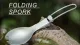 Spork Titanium Folding Spork and Spoon for Hiking