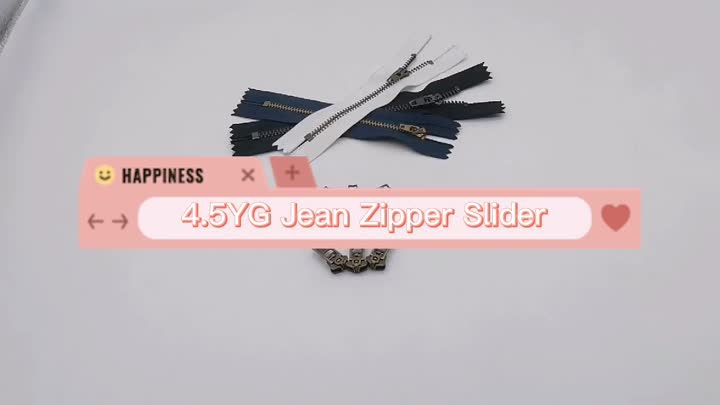 4.5YG Jean Zipper Slider