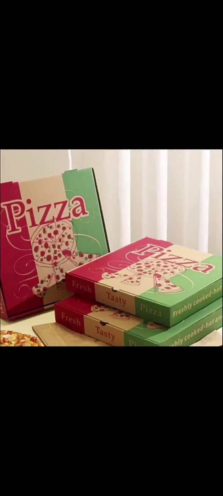 stock corrugated pizza box