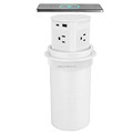 Electric Pop Up Socket for Kitchen with Wireless Charger - 15W, 4 US Sockets, USB A & Type C1