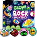 12 Piece Rock Painting Kit: Glow-in-the-Dark Arts and Crafts for Kids Aged 6-12 - Includes Art Supplies & Craft Paint Kits1