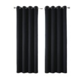 Rancho Black Blackout Curtain Solid Thermal Insulated Window Treatment Blackout Drapes Draperies for Bedroom1