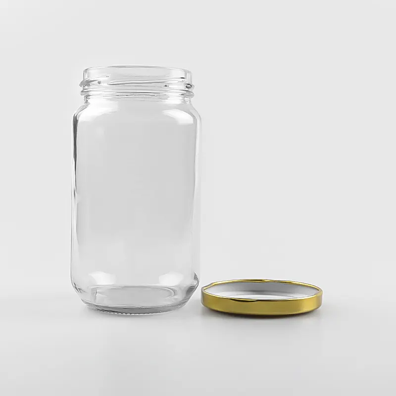 Jar barattolo di vetro da 370 ml con coperchio