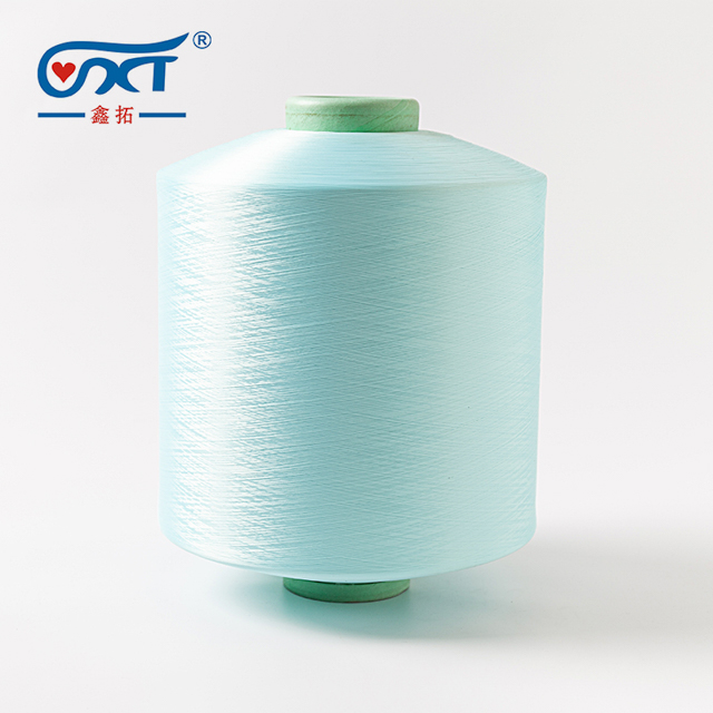 Light Green Soft Polyester Yarn 200D/96F DTY 100% Polyester Yarn