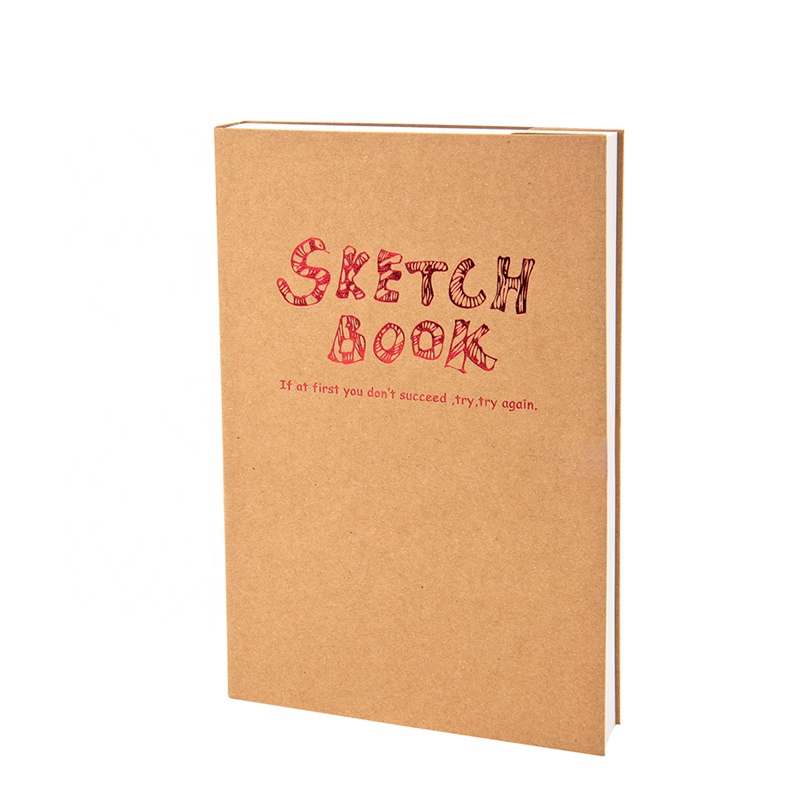 A4/A5 Sketchbook Watercolor tapa dura Arte Sketchbook Dibujo Kraft Paper Cover Notebook100GSM Paper/120 Hojas1