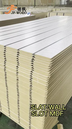 Wood Grain Color Slot MDF 7 Full Groove+2 Half Groove Slatwall Slatwall Aluminum Insert Profile1