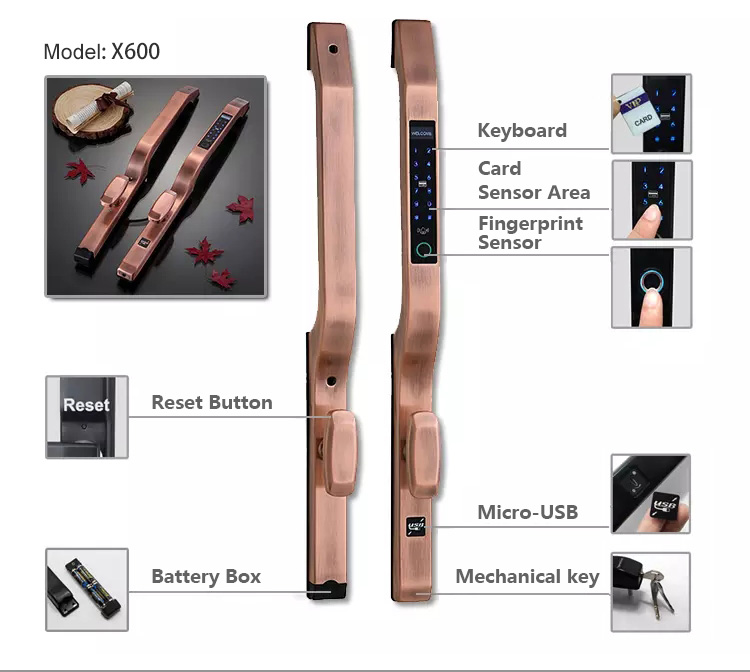 X600 Smart Anti-Theft Fingerprint Lock Details