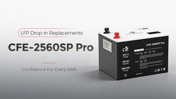 CFE-2560SP Pro 24V 100Ah LiFePO4 battery
