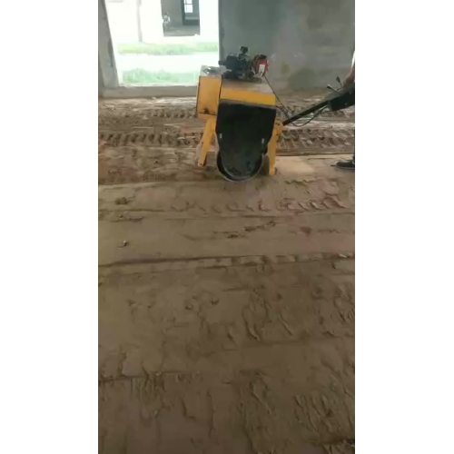 China small vibratory compactor road roller mini compactor gasoline hand-held mini road roller woskite demonstration