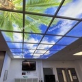 620X620mm Recessed Suspending Square Flat LED Panel Light - 3600lm Blue Sky White Cloud Ceiling Panel1