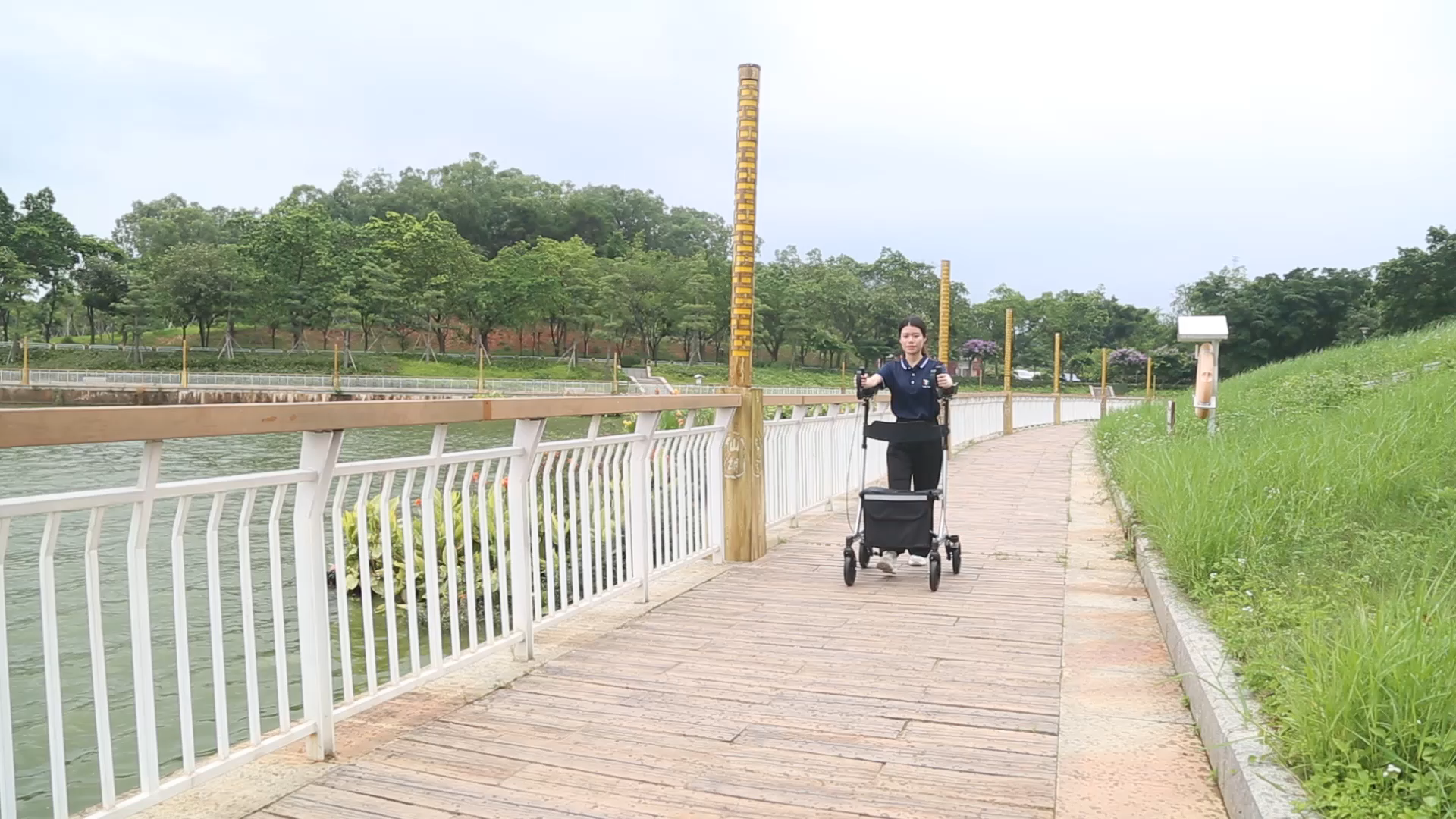 Rollator vertical walker- stand up rollator walker avec un support avant-bras pour les personnes âgées1