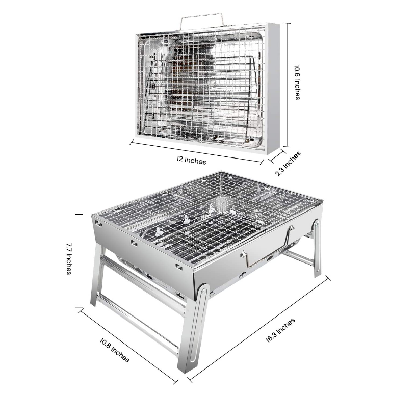 烧烤烧烤炉烧、木炭烧便携式折叠式烧烤炉烧烤炉烧烤书桌不锈