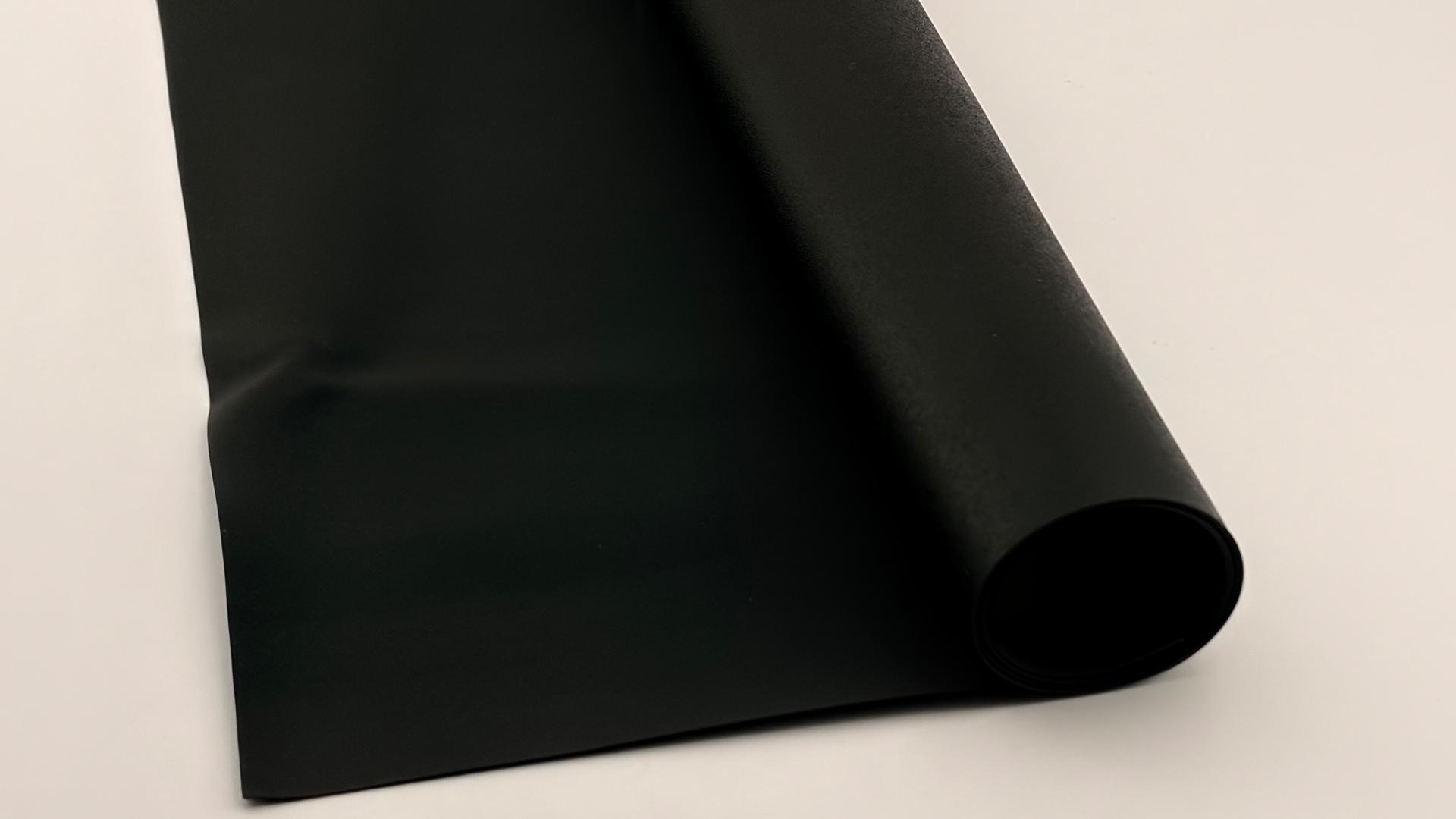 Película de PVC suave en relieve negro