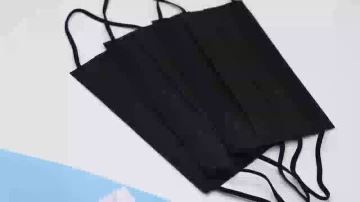 black flat mask
