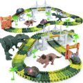 DIY Assembled Race Track Car and Dinosaur Railway Track Racing Toys for Children's Gift1
