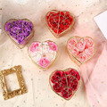 6 Eternal Roses Heart-shaped Soap Rose Flower - Valentine's Day Gift, Wedding, Birthday, Home Decoration1