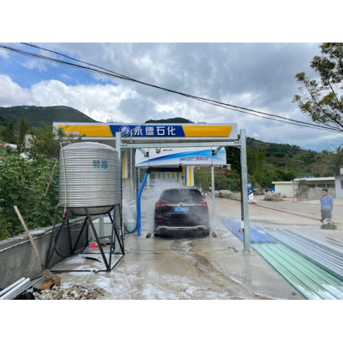 Another leisuwash S90 touchles car wash project established in the gas station in china!