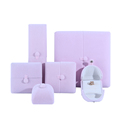 Hanhong Logo personalizzato Custom Gioielli Luxury Packaging Orecchini Bracciale Bracciale Box Repyle Red Velvet Necklace Ring Bitele Box1