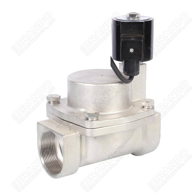 2'' Water Fountain Brass Solenoid Valve Underwater Waterproof IP68 5