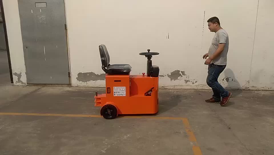 3Ton Stand On Smart Luggage Electric Tow Tractor para aeroporto1