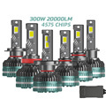Super Bright 300W 20000LM LED Headlight Bulbs for H1, H4, H7, H11, H13, 90071