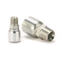 Hydraulic One Piece Fittings: NPT Male Straight Connectors1