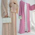 لاکچری دبی خاورمیانه ترکیه دبی گلدوزی ژاکت توری ظریف LR8811