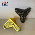 هواوي مطلي مصقول Y شكل الأثاث الأجهزة المعدنية أريكة القدم خزانة قاعدة القدم السرير الساقين الأريكة الساق مع زهرة الورد نمط1