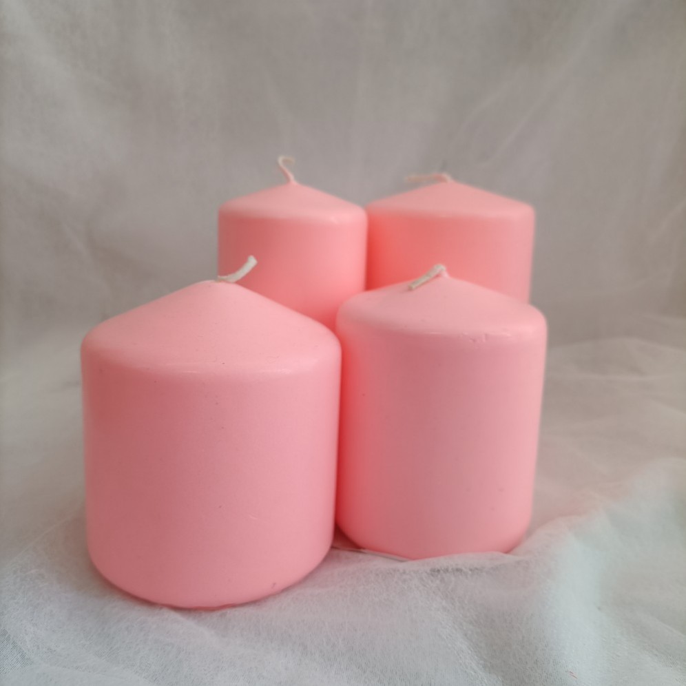 PinK Colorful Pillar candle