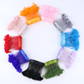 Wholesale 8-10cm Marabou Feather Trims - Dyed Stripped Turkey Feathers for Costumes and Crafting Materials1