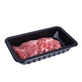 Custom Black Plastic Blister Packaging for Supermarket Fruits, Vegetables, and Meat Trays1