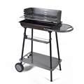 Garden Adjustable Cooking Height Charcoal Barbecue Grill Square Outdoor Bbq Grill With Windshield1