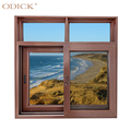 Dostosowany przesuwany system Windows podwójnie przeszczepiony szklany szklany szklany okna Huragan Impact Aluminium Sliding Window1